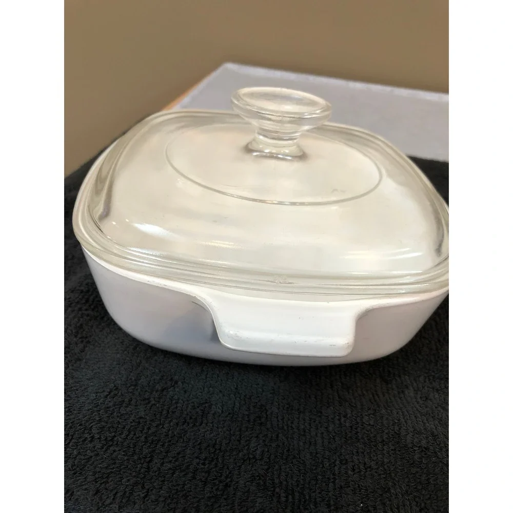 RARE 1960s VTG CORNING WARE Starburst 1 Qt Casserole Dish C-21 Blue Cornflower